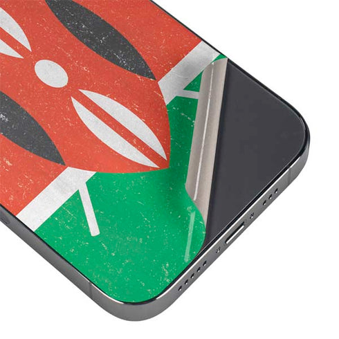 Kenya Flag Distressed iPhone 16e Skin